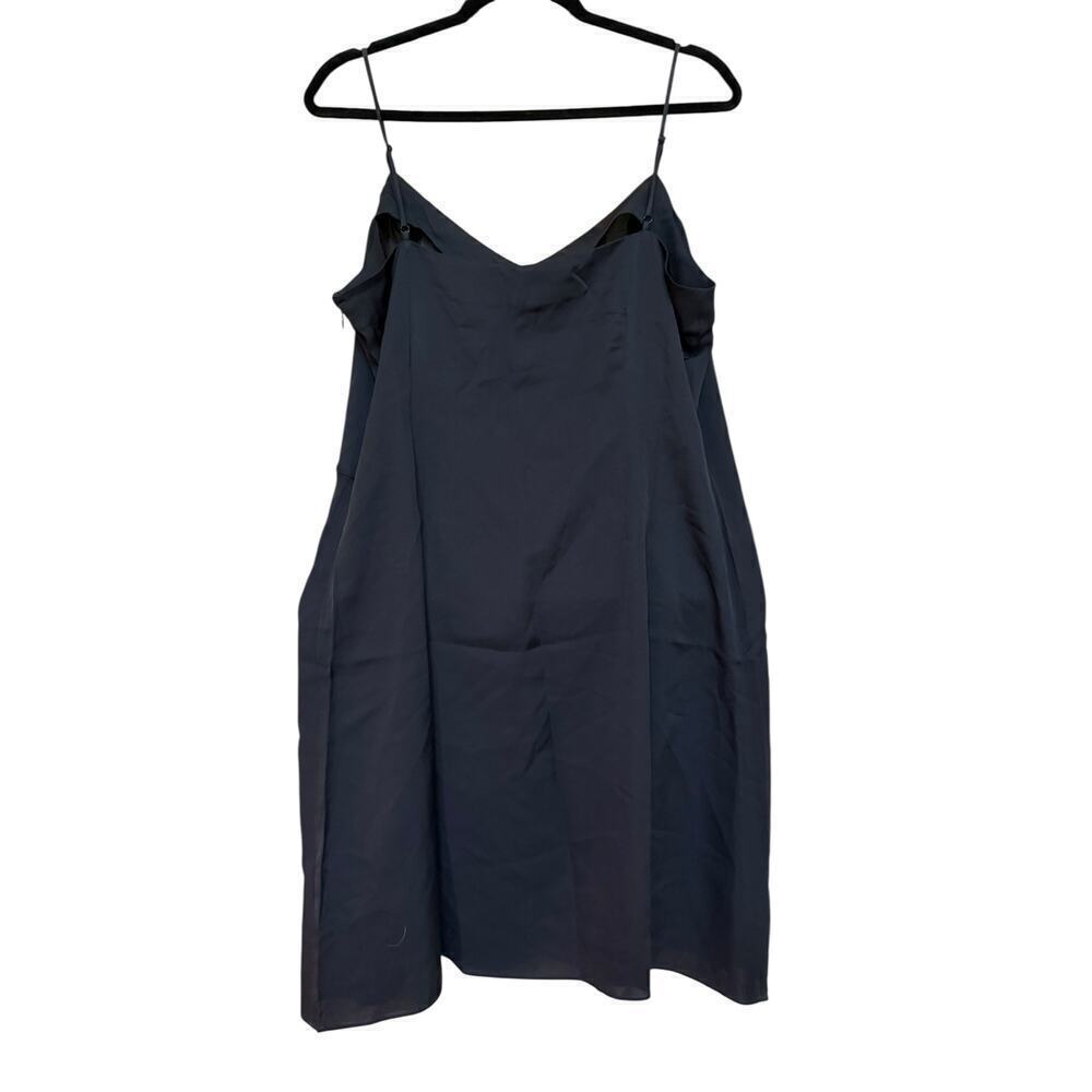 NWT LITA by Ciara Women's Black Silk Mini Slip Dress Size XL
